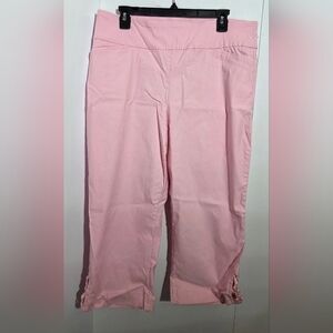 Kim Rogers Women's Pink  Capri Pants Size 16 Pull-On